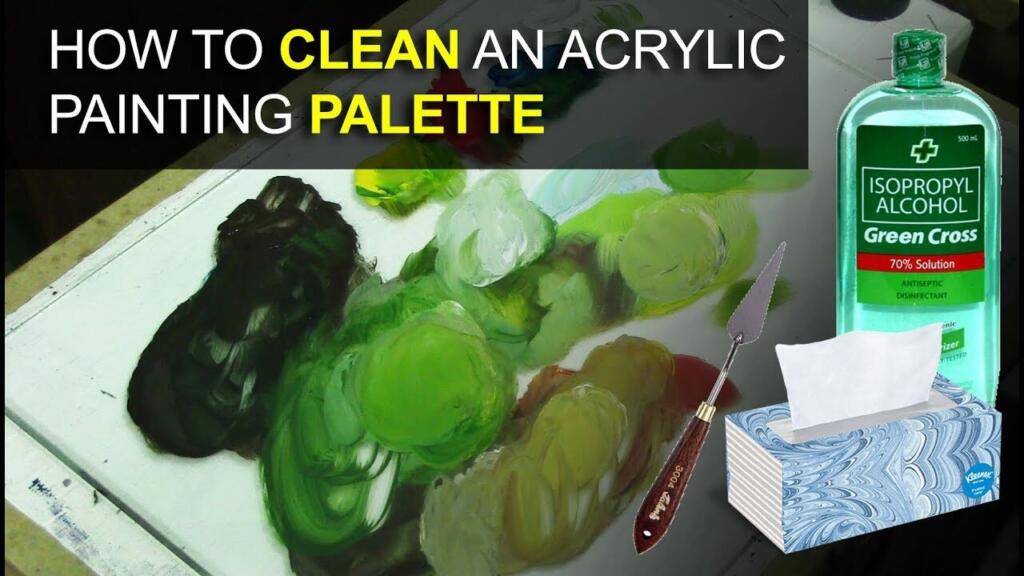 How I Clean My Acrylic Painting Palette by JM Lisondra