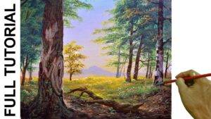 Video Tag: <span>Acrylic Landscape Painting tutorial Big Tree in the Forest JMLisondra</span>
