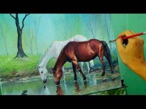 Video Tag: <span>how to paint horses in the river</span>