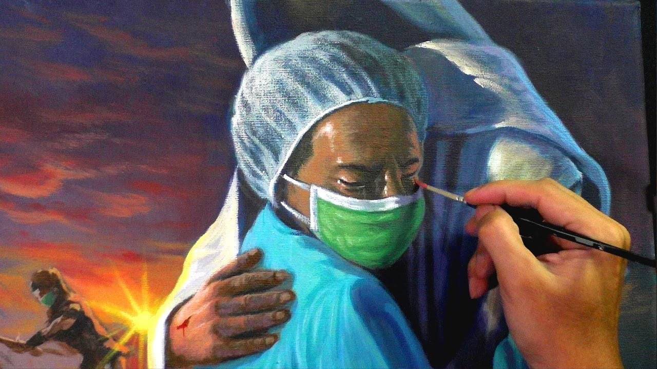 Acrylic Painting Timelapse / Warrior is a Child by Gary Valenciano / Tribute to our Frontliners