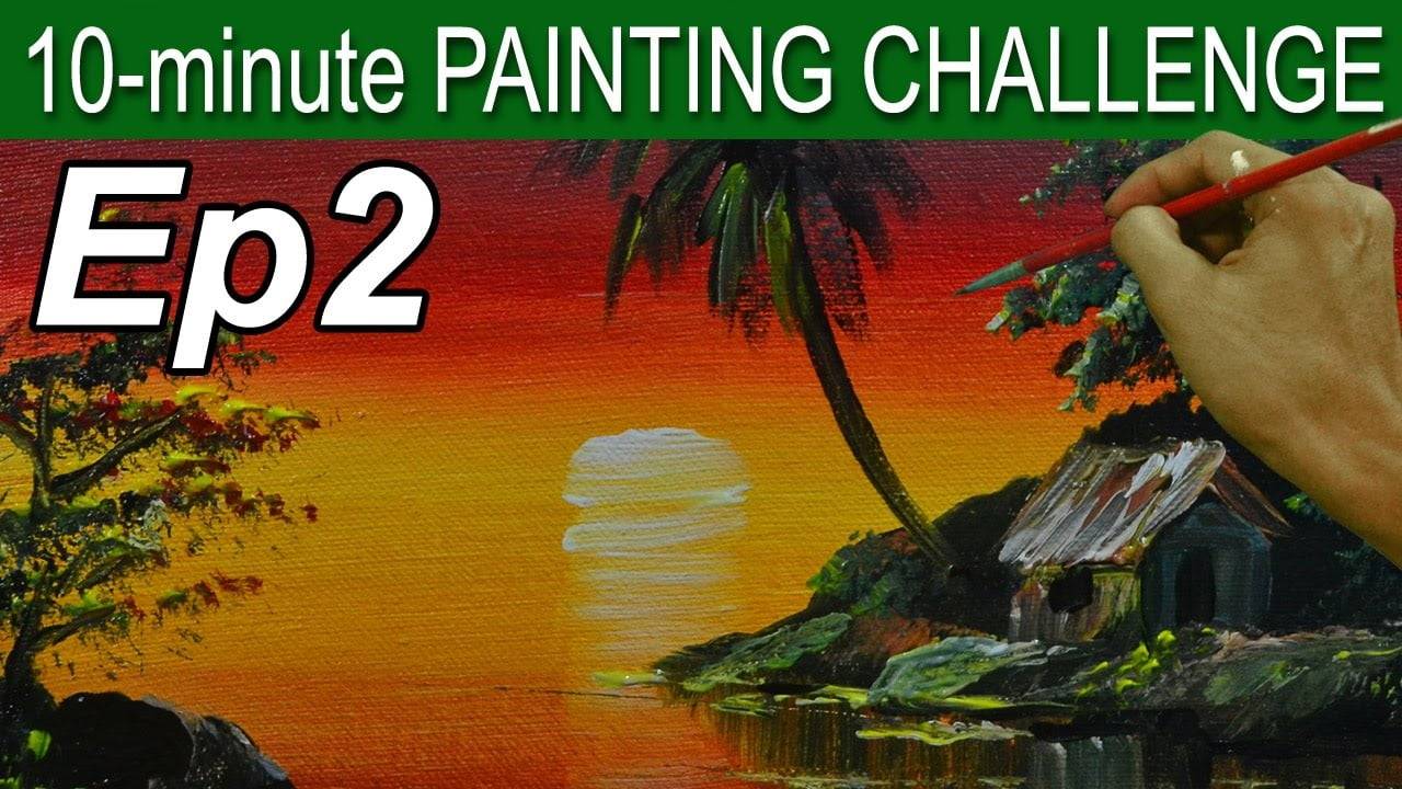 Episode 2 | 10 Minute Acrylic Painting Challenge by JM Lisondra
