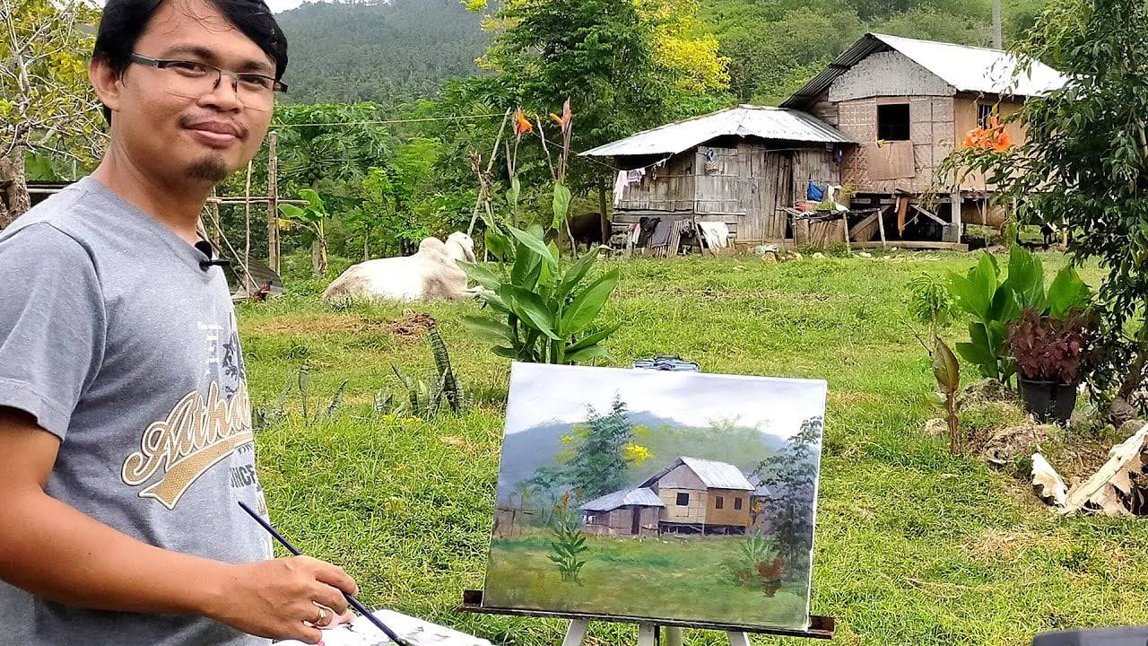First Outdoor Painting Vlog / JMLisondra