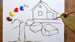 Video Tag: <span>how to paint landscape with a house</span>
