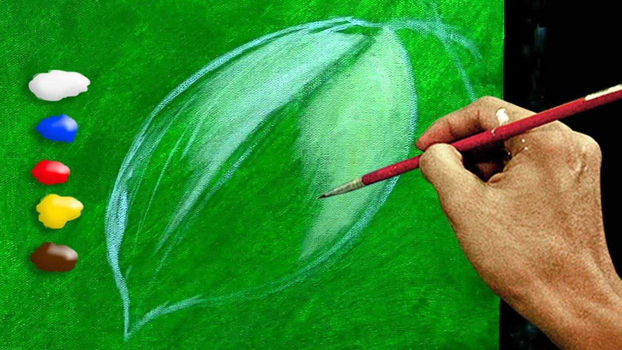 How to Paint a Leaf? / Time-lapse / JMLisondra