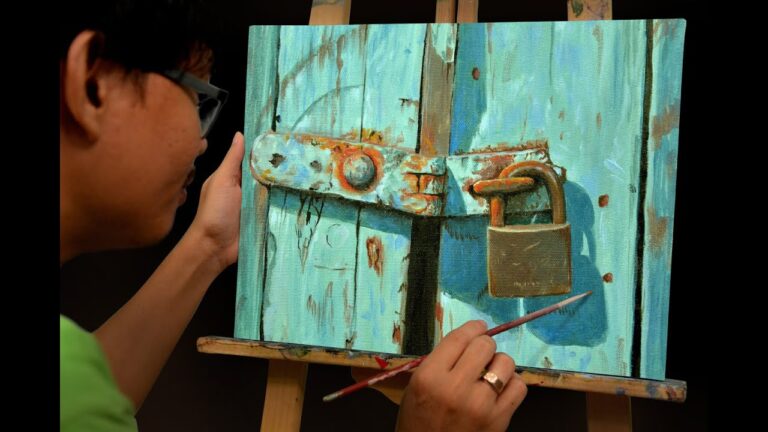 Painting Old Padlock / Time-lapse / JMLisondra