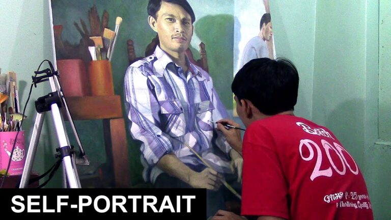 Self-Portrait in Oil Painting Time-lapse / JMLisondra – Still Unfinished