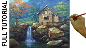 Video Tag: <span>how to paint landscape with a house</span>