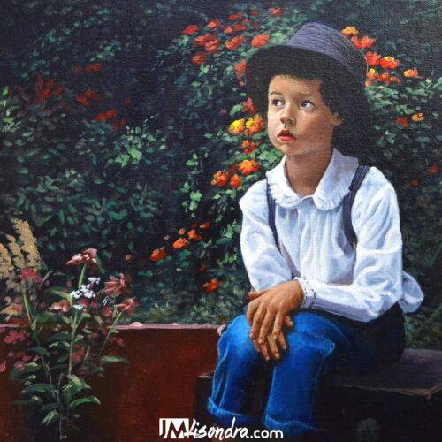 Portrait of a Sitting Boy / Acrylic Painting Tutorial / Video