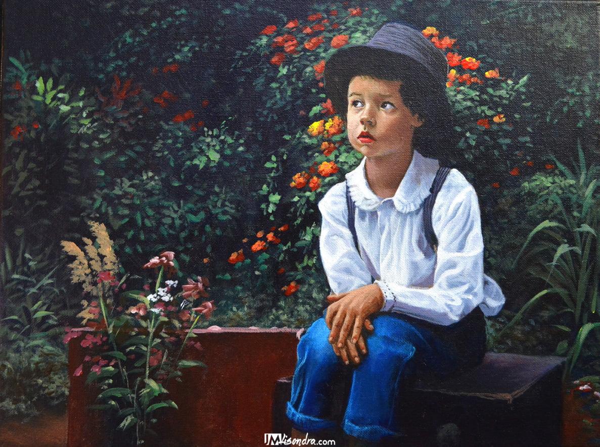 Portrait of a Sitting Boy / Acrylic Painting Tutorial / Video 1 Portrait of a Sitting Boy / Acrylic Painting Tutorial / Video