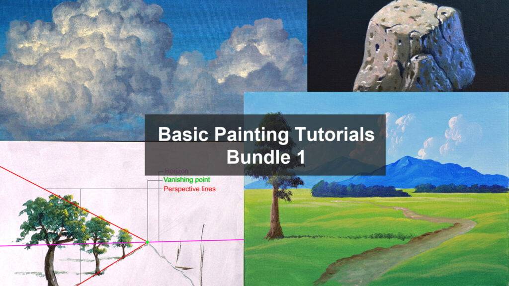 Basic Acrylic Painting Tutorials - Bundle 1