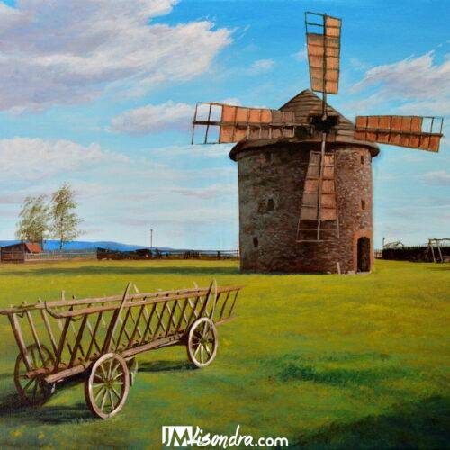 How to Paint Old Wind Mill - Full Step by Step Painting Tutorial in Acrylics