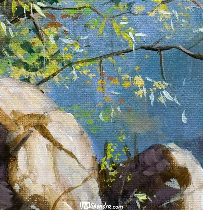 Pathway and Bushes - Acrylic Painting in Canvas by JMLisondra 2 Pathway and Bushes - Acrylic Painting in Canvas by JMLisondra - Image 2