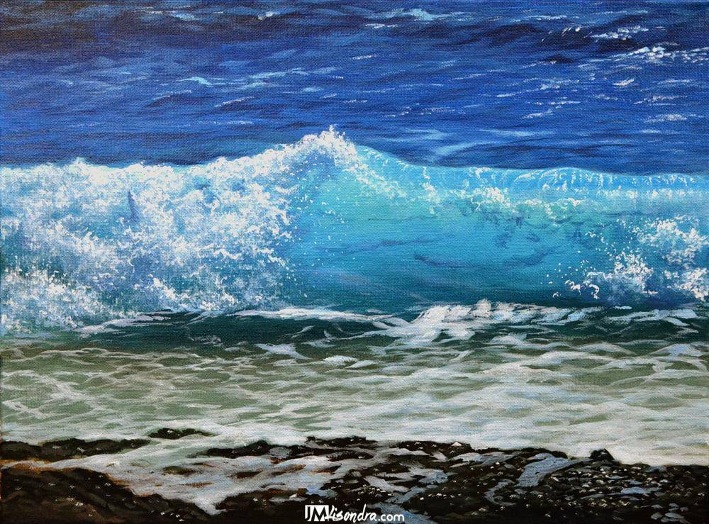 Crashing Waves / Acrylic Painting Tutorial / Video