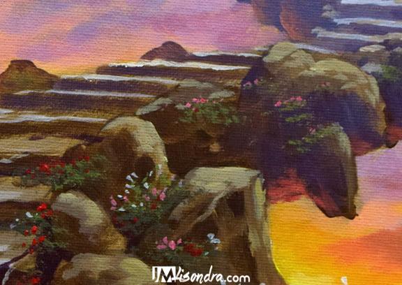 Stairway to Heaven - Acrylic Painting on Canvas by JMLisondra 2 Stairway to Heaven - Acrylic Painting on Canvas by JMLisondra - Image 2