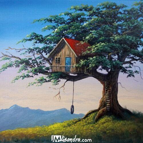 Tree House / Acrylic Painting