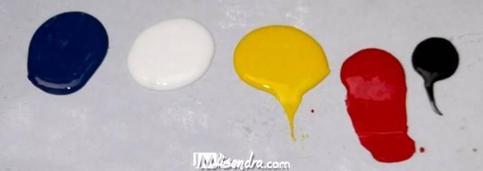 how to paint tree leaves - 5 acrylic paints