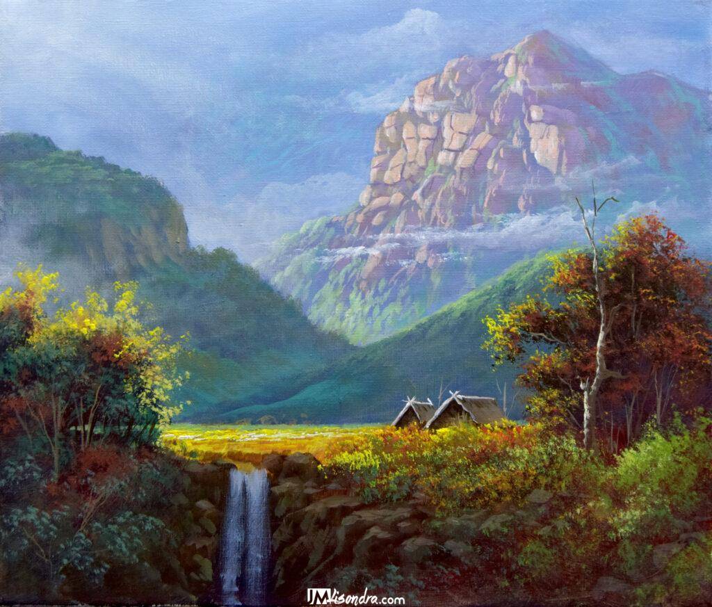 Morning Light - Acrylic Painting in Canvas by JMLisondra