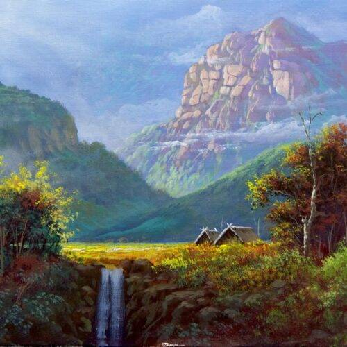 Morning Light - Acrylic Painting in Canvas by JMLisondra