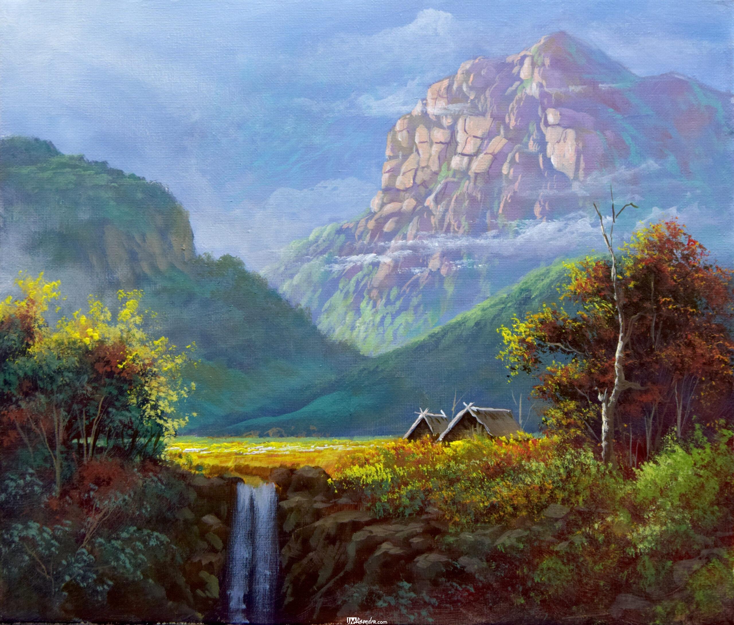 Morning Light - Acrylic Painting in Canvas by JMLisondra 1 Morning Light - Acrylic Painting in Canvas by JMLisondra