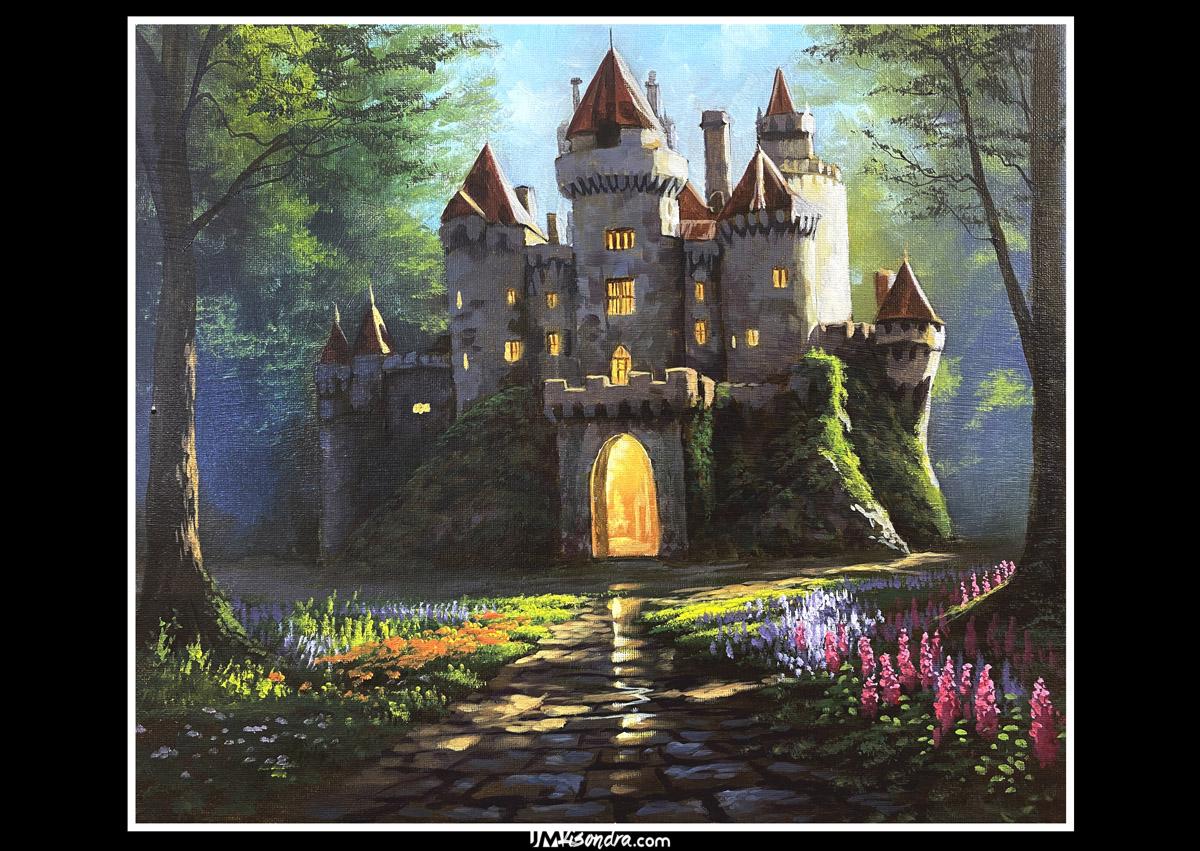How to Paint Old Castle in the Forest - Full Step by Step Painting Tutorial in Acrylics 1 How to Paint Old Castle in the Forest - Full Step by Step Painting Tutorial in Acrylics