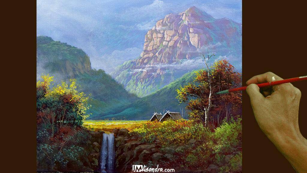 How to Paint Morning Light - Full Step by Step Painting Tutorial in Acrylics