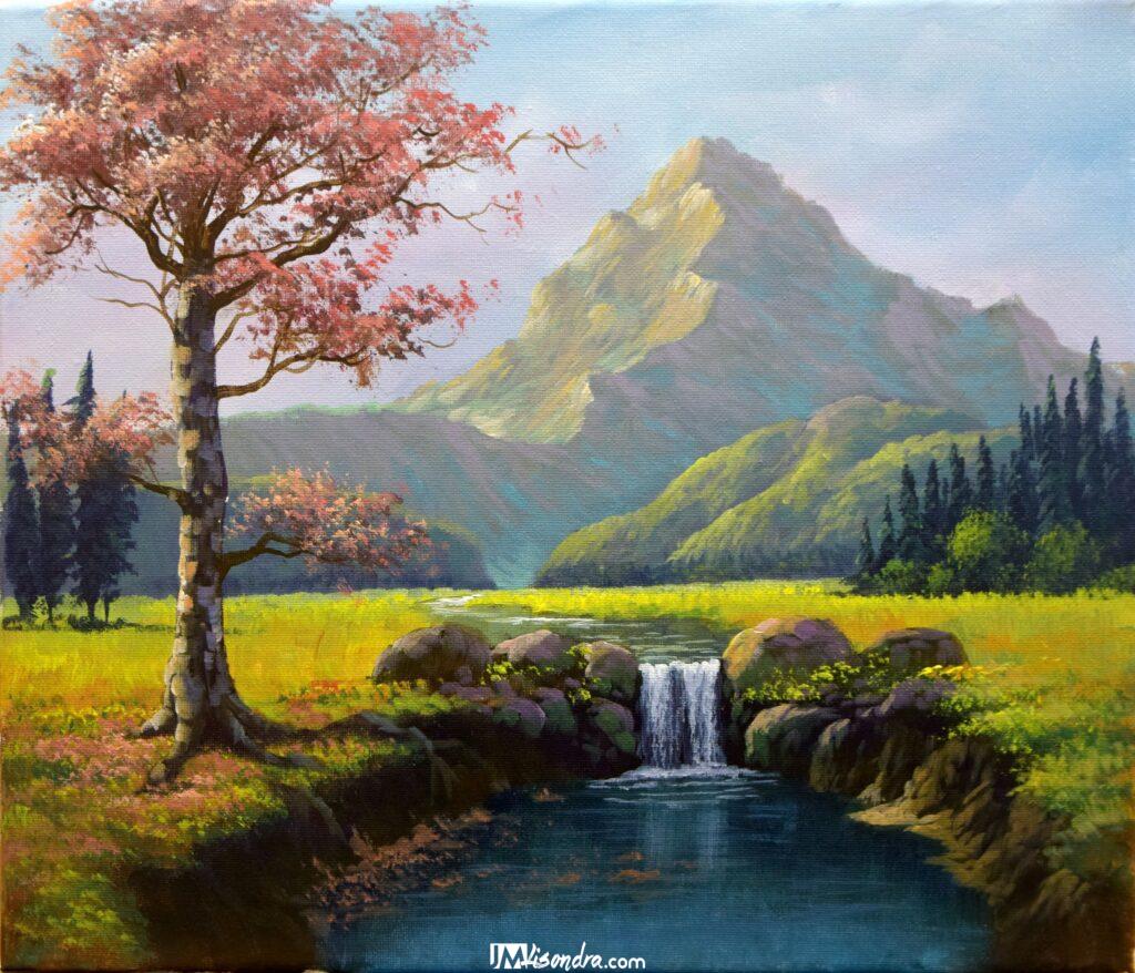 Mastering Painting Waterfalls: A Tutorial Guide In Acrylics 1 326125459 556406809861343 3176622156902099218 n