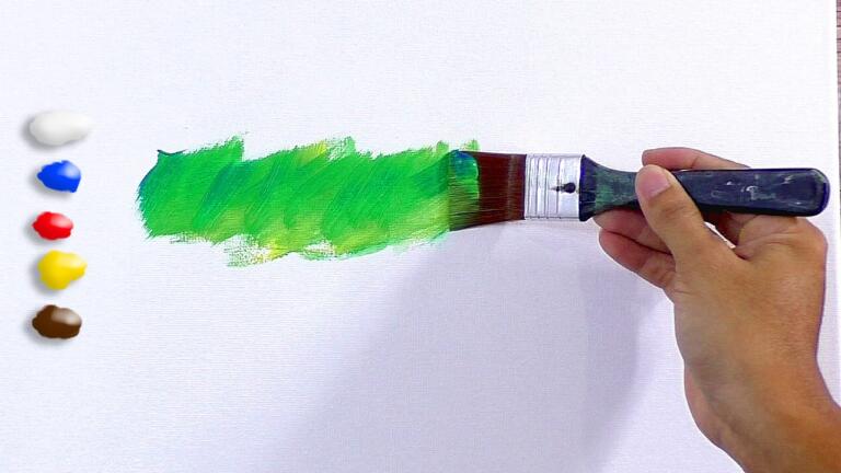 How to paint Landscape with Coconut Trees in Acrylics / Time-lapse / JMLisondra