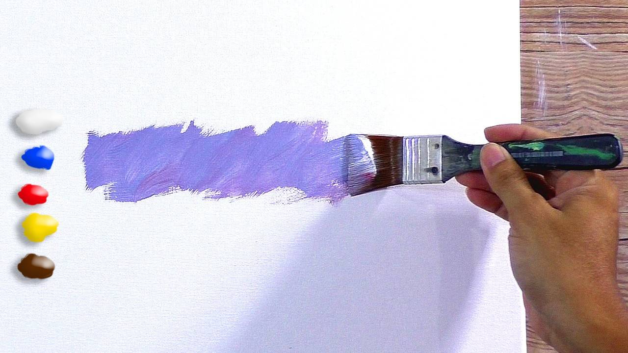 How to Paint Trees in the Road in Acrylics / Time-lapse / JMLisondra