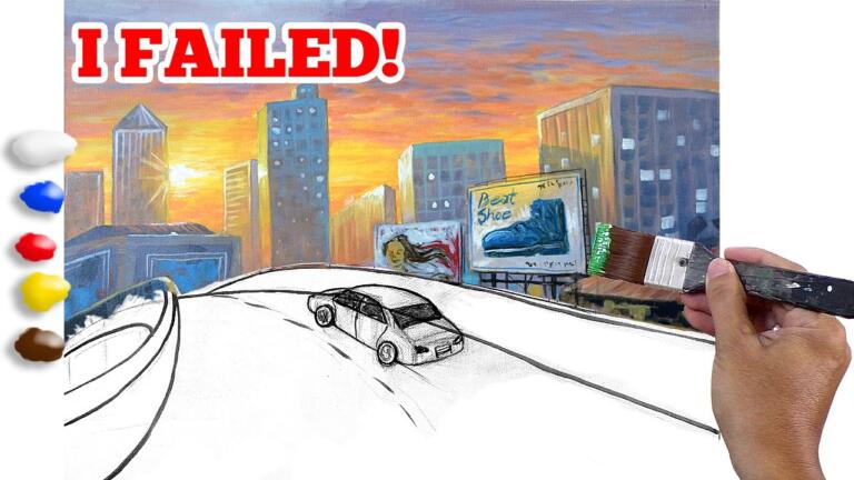I tried painting City Scape – Is it good? / JMLisondra