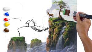 Video Tag: <span>easy painting heavenly mountains</span>