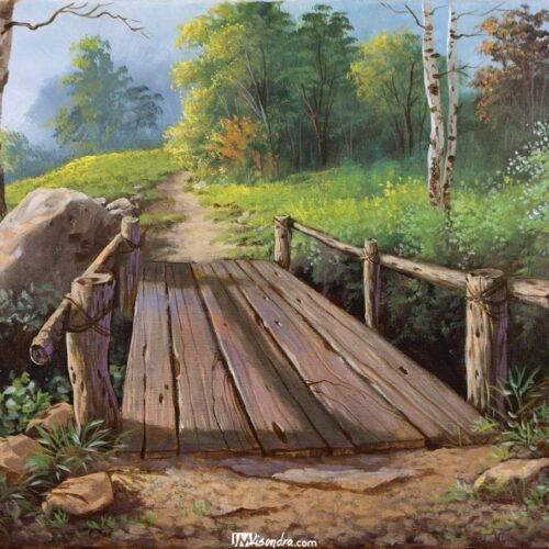 How to Paint the Bridge - Full Step by Step Painting Tutorial in Acrylics
