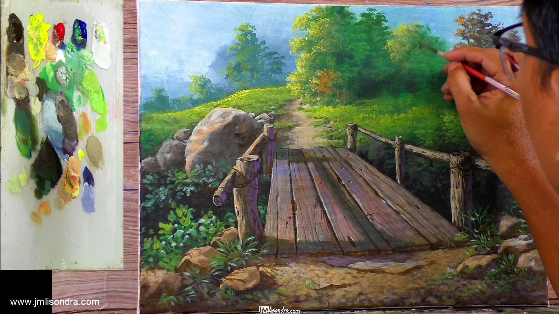 How to Paint the Bridge - Full Step by Step Painting Tutorial in Acrylics 4 How to Paint the Bridge - Full Step by Step Painting Tutorial in Acrylics - Image 4