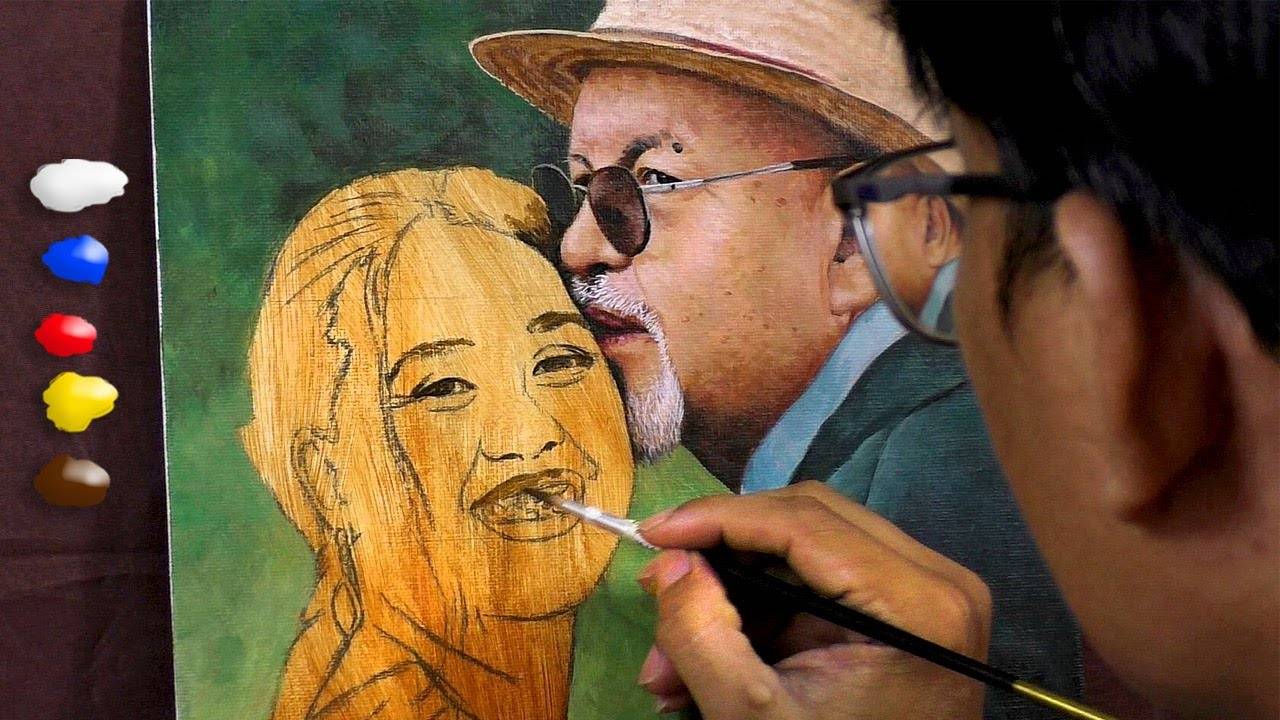 Painting Portrait of a Couple / Time-lapse / JMLisondra