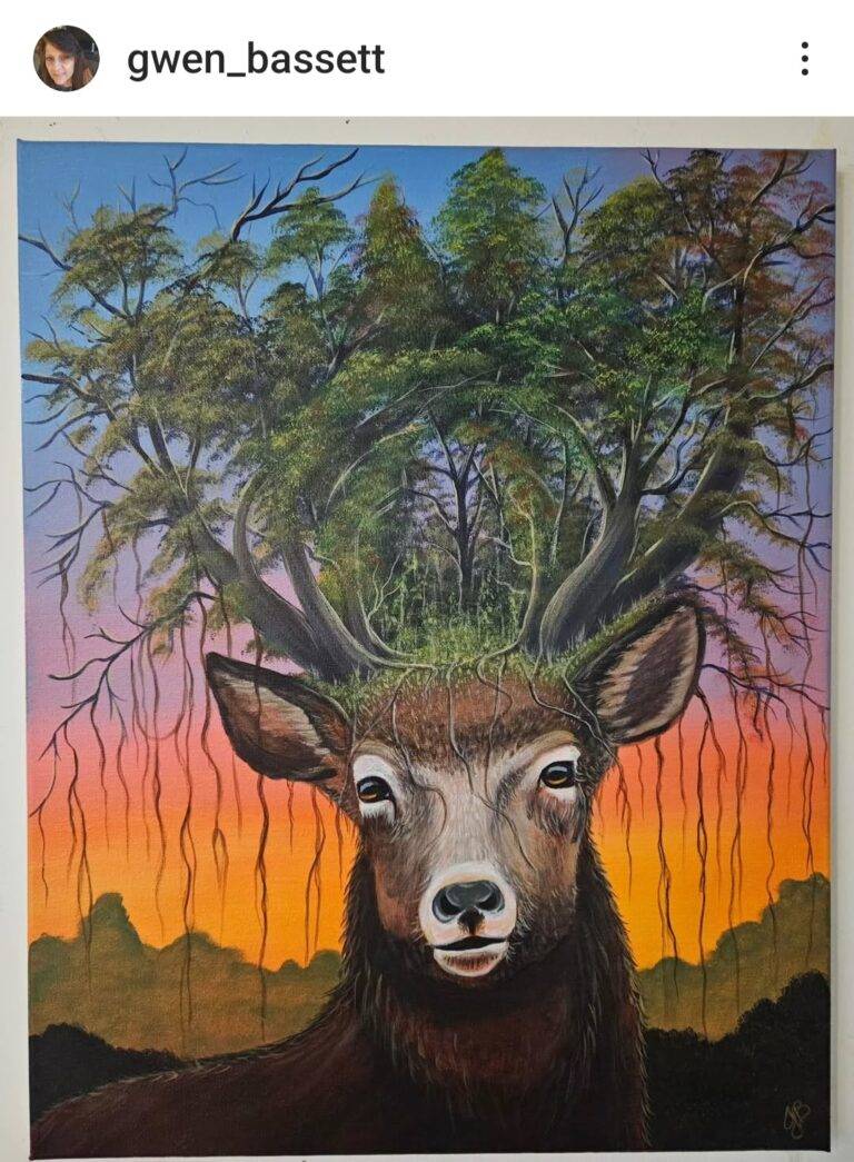 Painting by Gwen Basset