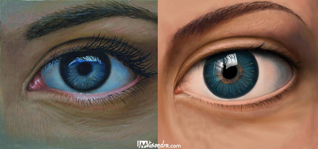 Traditional art vs digital art
