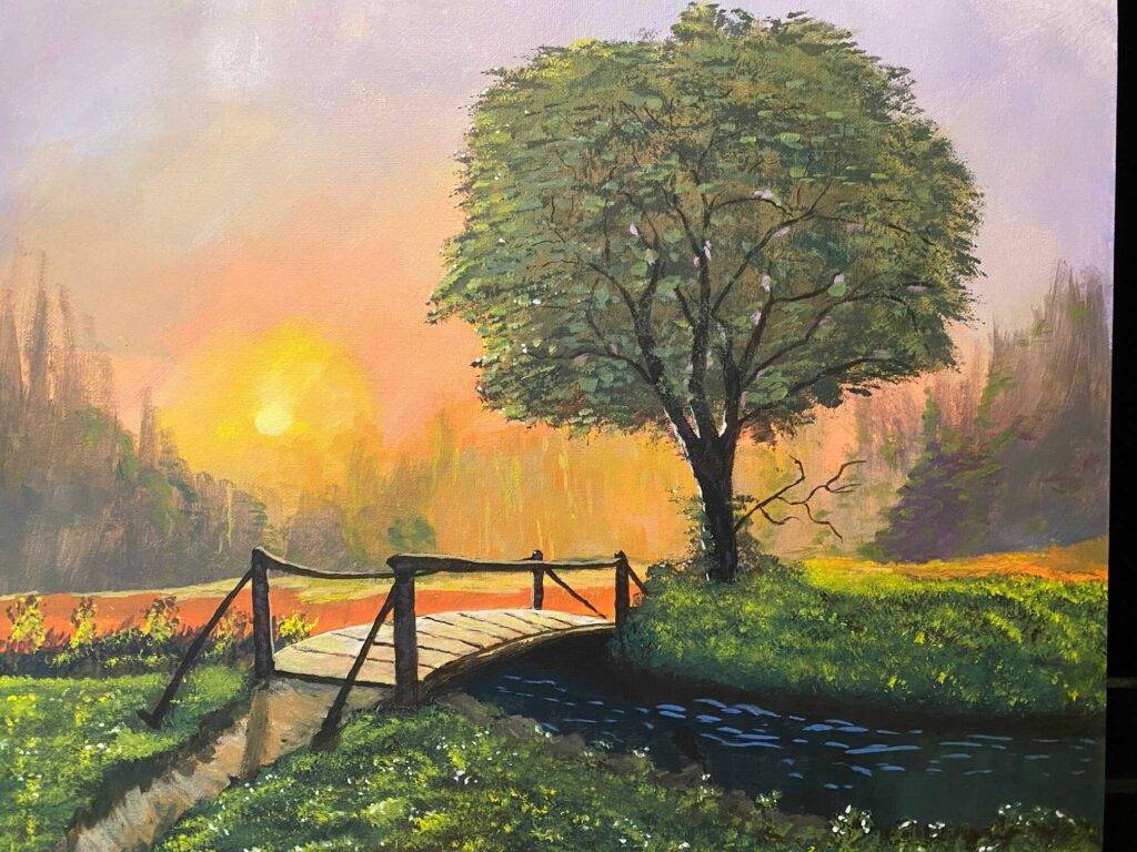 Painting by Larry Haidek Peoria (1)