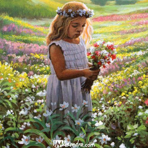 overlooking sunset - adding girl picking flowers - Copy (2)