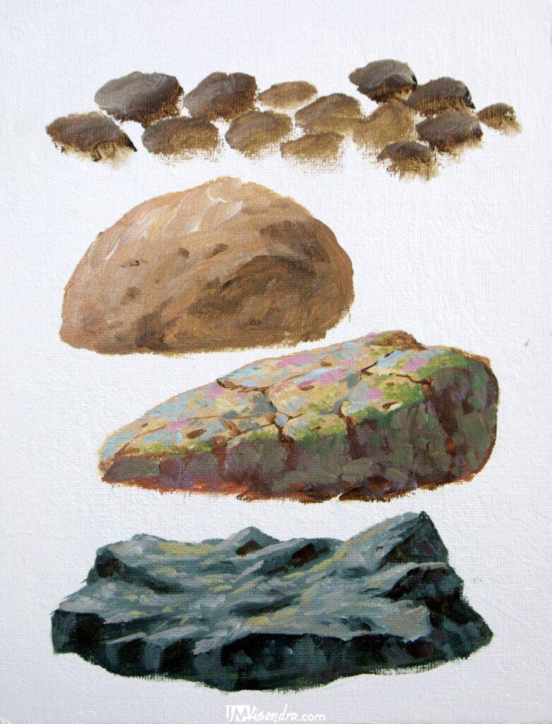Basic Tutorials for Beginners 16 How to paint rocks