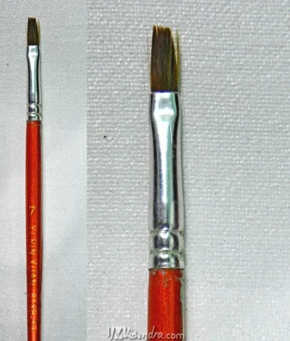 Materials 7 materials - small flat brush