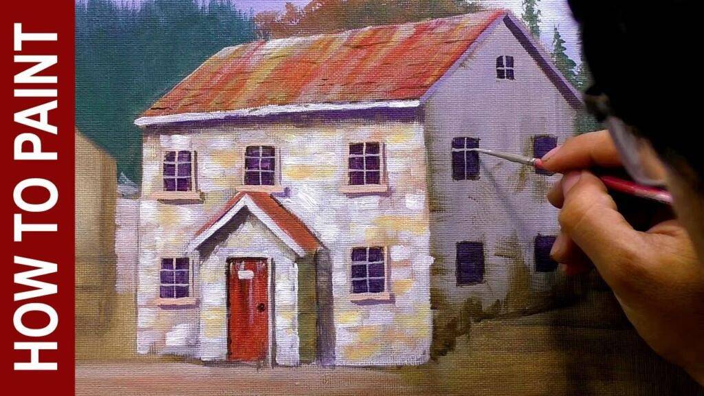 How to Paint Realistic Italian Village House – Acrylic Painting Tutorial | JMLisondra