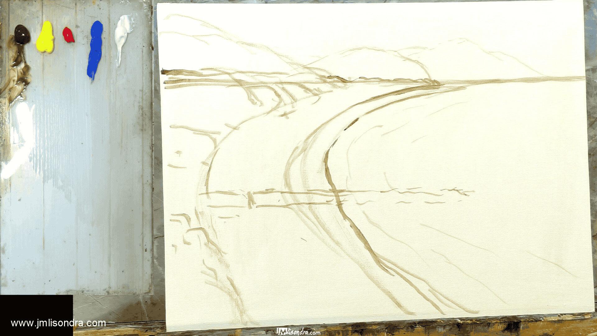 How to Paint Aerial View of the Beach - Full Step by Step Painting Tutorial in Acrylics 2 How to Paint Aerial View of the Beach - Full Step by Step Painting Tutorial in Acrylics - Image 2