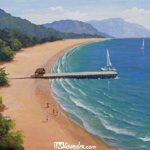 How to Paint Aerial View of the Beach - Full Step by Step Painting Tutorial in Acrylics