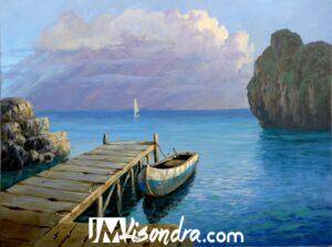 How to Paint Boat on Dock – Full Step by Step Painting Tutorial in Acrylics
