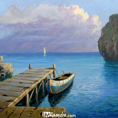 How to Paint Boat on Dock - Full Step by Step Painting Tutorial in Acrylics