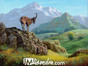 How to Paint Mountain Goat – Full Step by Step Painting Tutorial in Acrylics