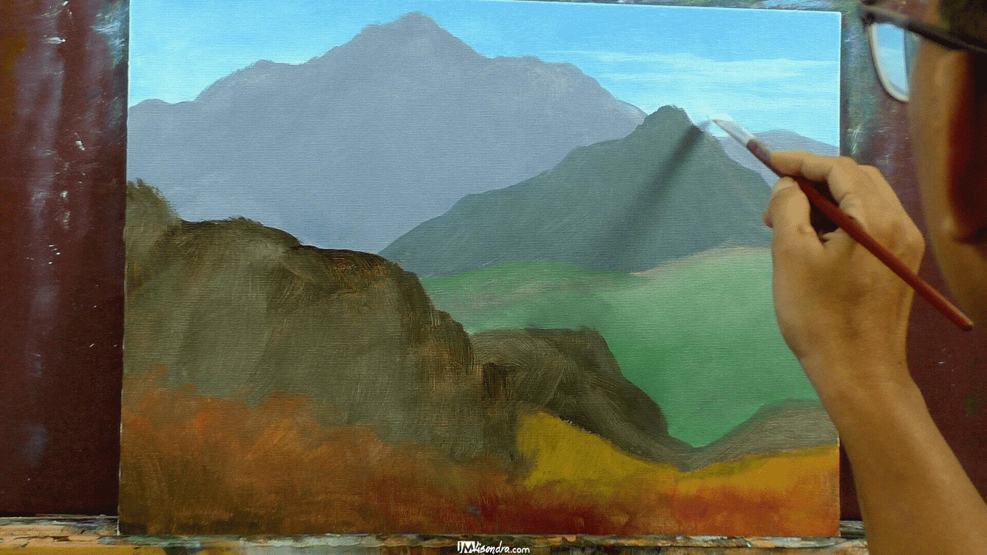 How to Paint Mountain Goat - Full Step by Step Painting Tutorial in Acrylics 3 How to Paint Mountain Goat - Full Step by Step Painting Tutorial in Acrylics - Image 3