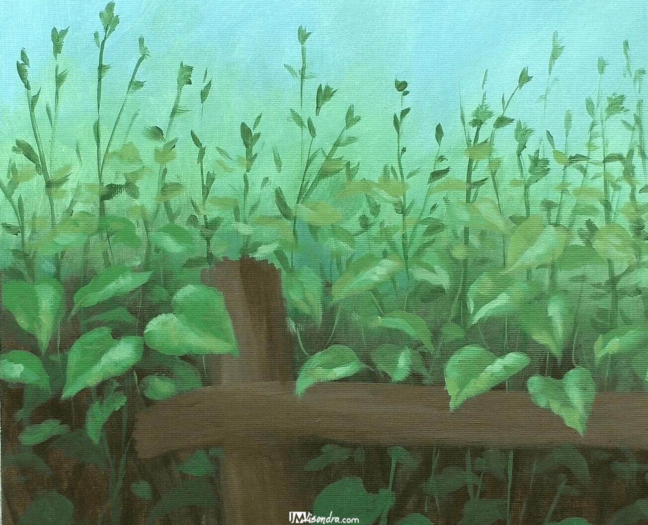 How to Paint Sunflowers on Fence - Full Step by Step Painting Tutorial in Acrylics 5 How to Paint Sunflowers on Fence - Full Step by Step Painting Tutorial in Acrylics - Image 5