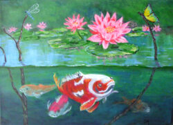 Koi & Lily Pads - Susan Hooper